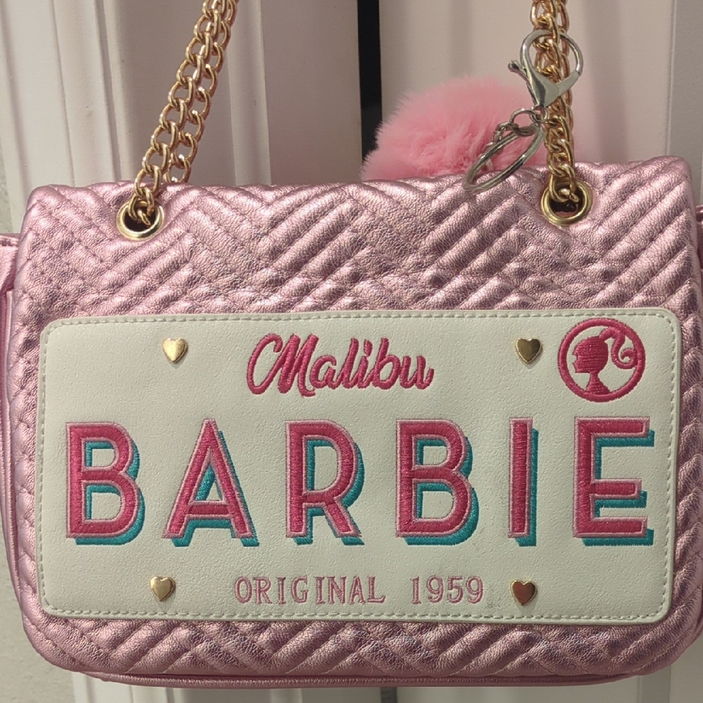 Barbie Pink Quilted Shoulder Bag